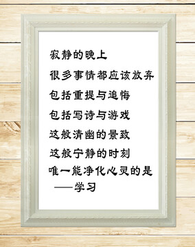 學(xué)習(xí)詩
