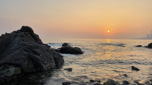 海边夕阳落日