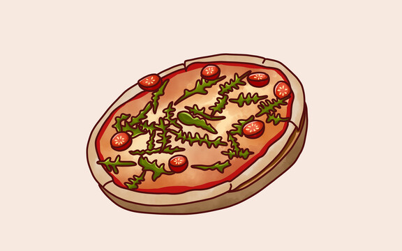 披萨插画