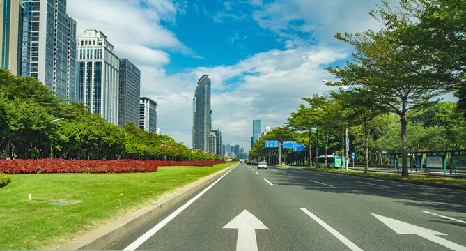 马路风景