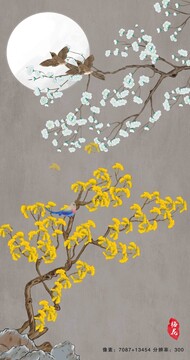 梅花裝飾畫