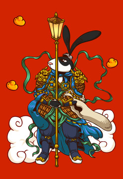 兔年門神