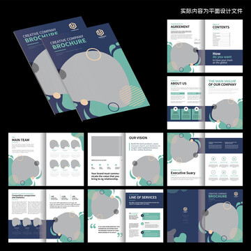 投資畫冊(cè)InDesign模板