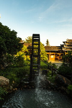 水轮车全景