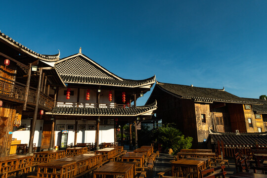 枫香瑶寨露天餐厅