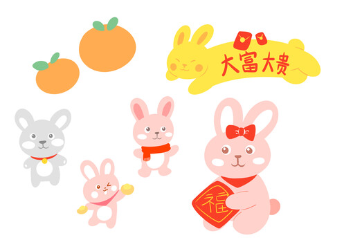 兔年貼紙