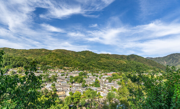 北京房山南窖村全貌风景