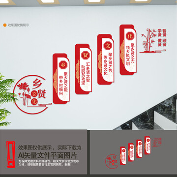 鄉(xiāng)賢文化樓梯