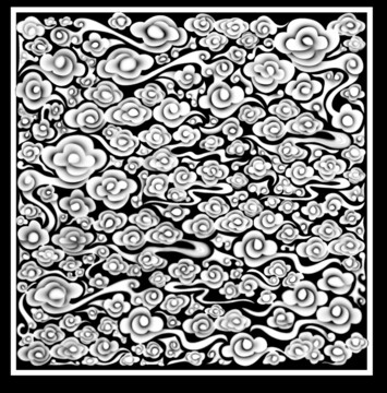 原創(chuàng)設(shè)計(jì)祥云浮雕灰度圖下載