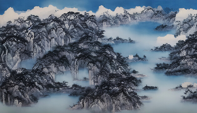 山水風(fēng)光裝飾畫