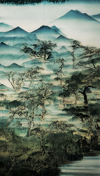山水風(fēng)光裝飾畫