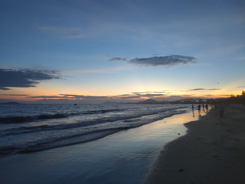 海边夕阳