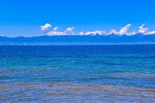 青海湖沙岛风光