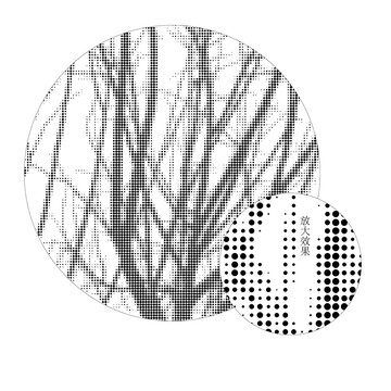 圓點(diǎn)樹(shù)枝激光鏤空