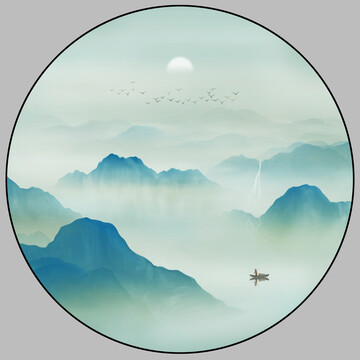 青綠山水圖