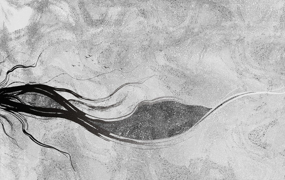 抽像藝術(shù)水墨壁畫(huà)裝飾畫(huà)