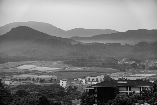 水墨山水乡村