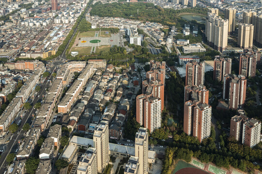 湖北宜都陆城航拍