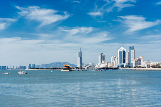 山东青岛地标城市建筑海