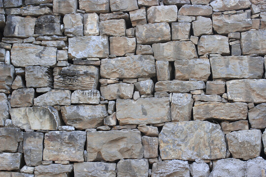 古墙石墙石头堆砌墙体