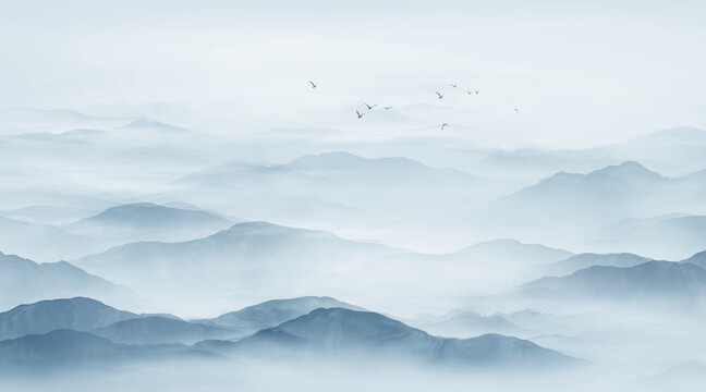 水墨山水圖