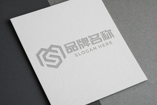 白底激凹LOGO樣機(jī)