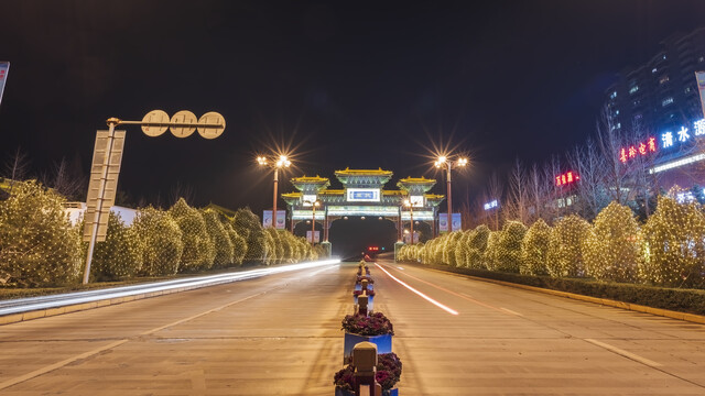 扶风夜景