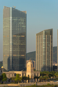 南沙灵山岛尖摩天大楼风景