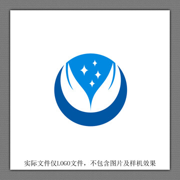 手捧星星LOGO设计