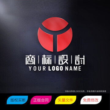 YK字母商标LOGO