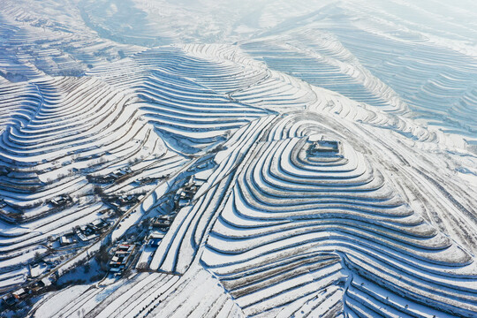 甘肃会宁雪景