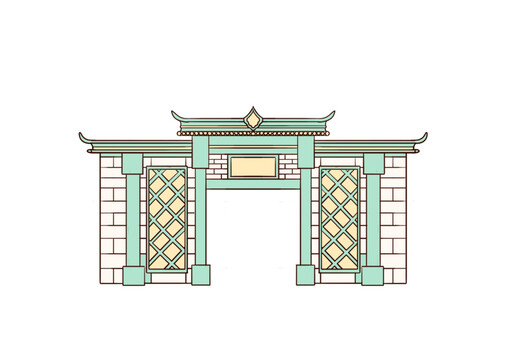 成都地標(biāo)建筑成都錦里