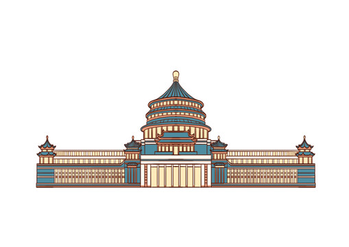 重慶地標(biāo)建筑人民大禮堂