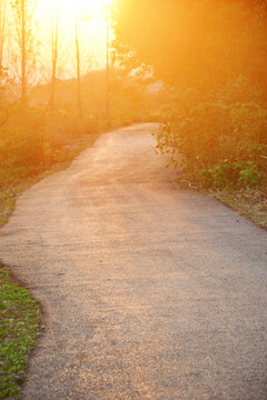 美夕阳小路