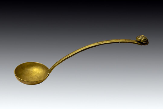 清代鎏金铜勺