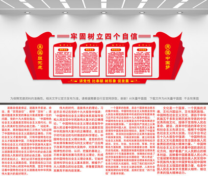 四個自信文化墻