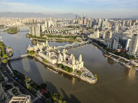 福建福州闽江中洲岛