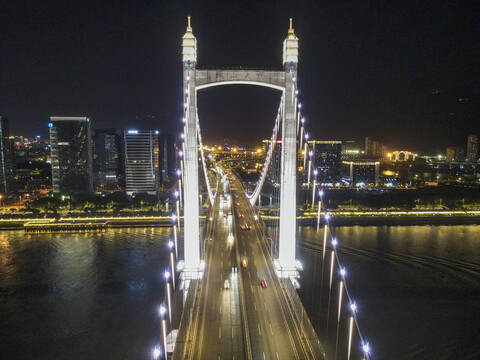 福建福州鼓山大桥夜景