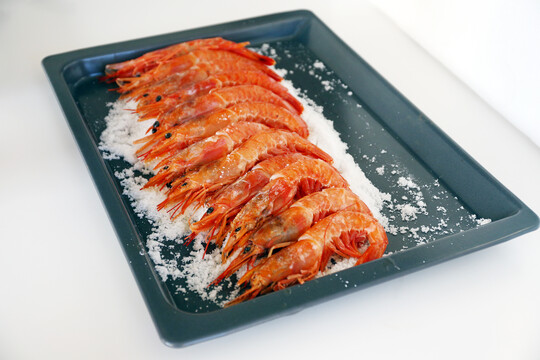 阿根廷红虾烹饪过程