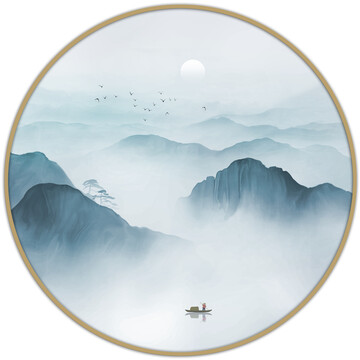山水壁畫