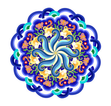 原創(chuàng)藍(lán)色紋樣