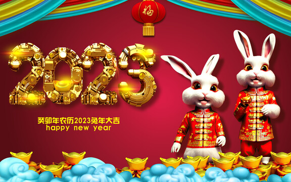 2023兔年大吉新年快樂