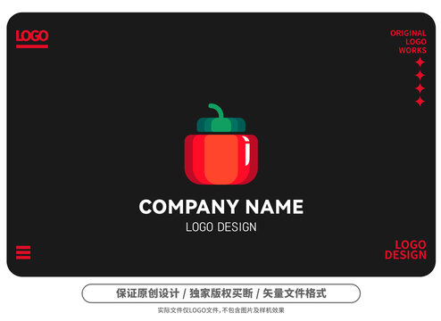 原创卡通蔬果logo