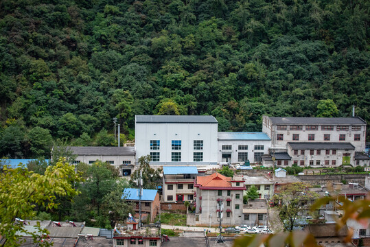 西安圭峰山山脚景色