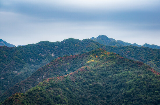 西安圭峰山秋景