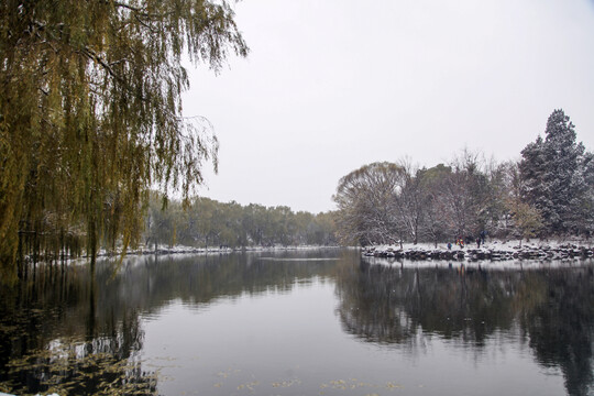 北京大学雪景图