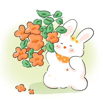 兔兔與凌霄花