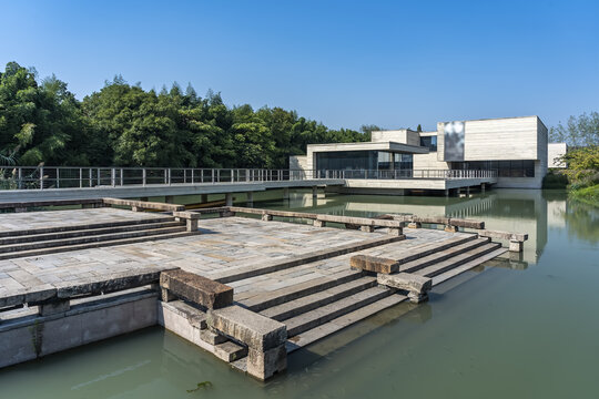 现代建筑局部景观街景