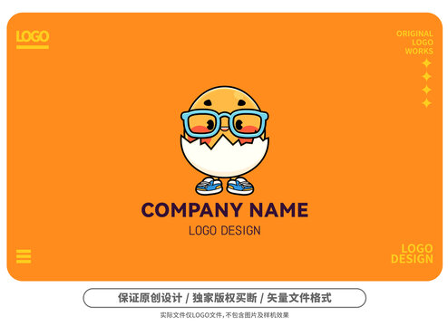原創(chuàng)卡通雞蛋l(fā)ogo