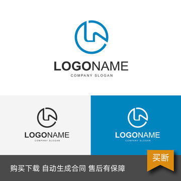 LN字母LOGO标志